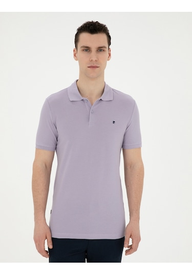 Pierre Cardin Erkek Lila Tişört Basic 50291625-vr034 Lila