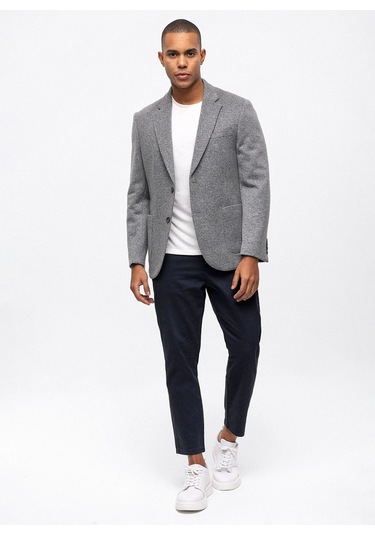 Back And Bond Slim Fit Antrasit Erkek Düz Ceket B33w50013 Antrasit
