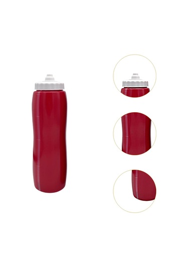 Homyl Sıkılabilir Su Şişesi 950ml Seyahat Hokeyi Yetişkinler Kırmızı