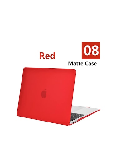Gubisi Macbook Uyumlu Mat-kırmızı-model A1398-laptop Çantası Pro 16.2 Max Çip A2485 Mat Koruyucu Kapak Için Air Pro