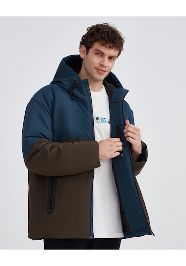 Skechers M Outerwear Padded Jacket Erkek Mont Petrol S232059-405 Petrol