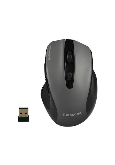 Classone WL600 Serisi Kablosuz Mouse -Siyah/Gri