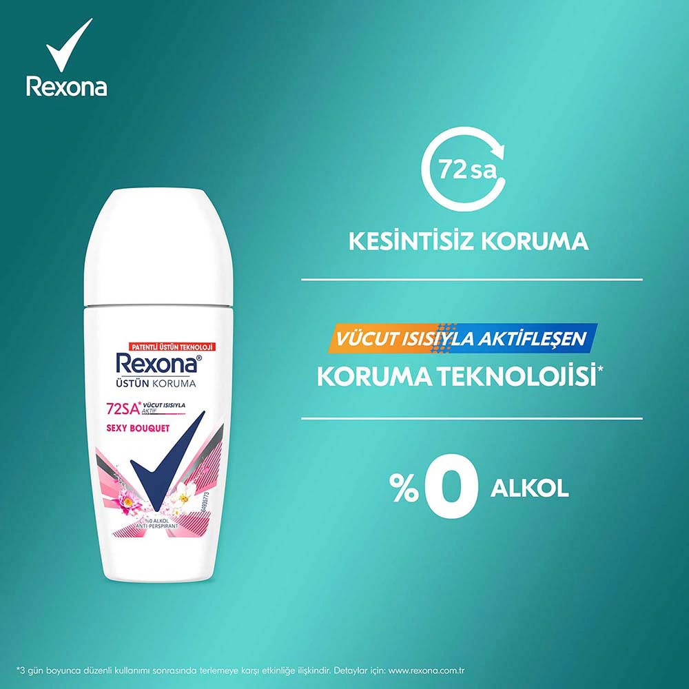 Rexona Kadın Roll On Deodorant Sexy Bouquet 50 Ml X2