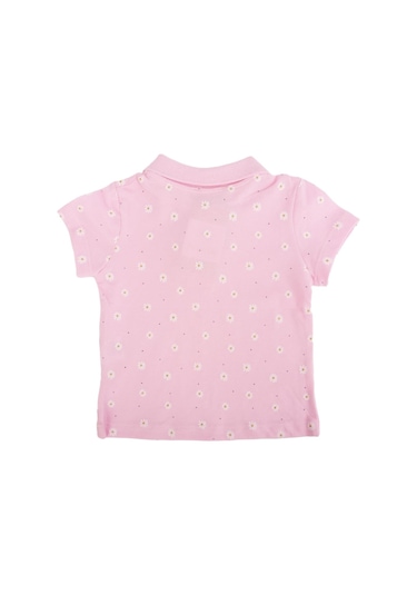Bebelop Papatya Desenli Polo Yaka T-shirt 001