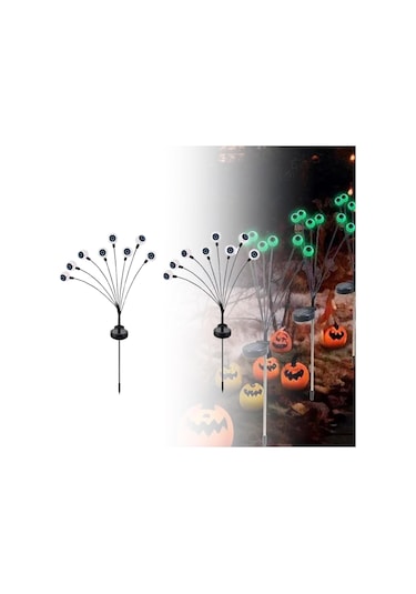 Suntek 2 Adet Güneş Enerjili Göz Küresi Kırmızı