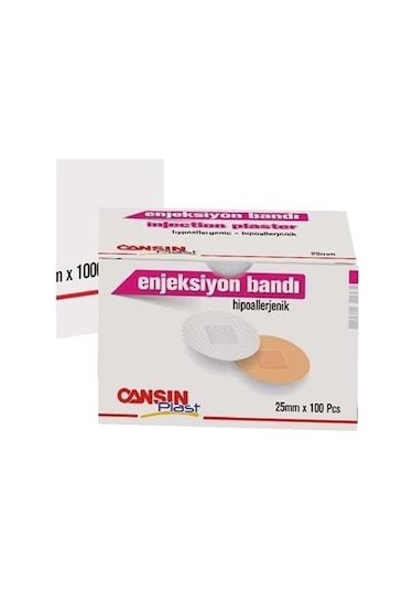 Cansın Enjeksiyon Bandı 25 MM 100'lü
