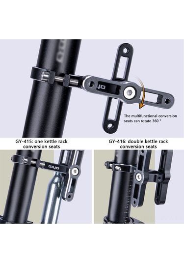Yaleker Bisiklet Tek Su Kuşağı Dönüştürücü Gy-415 - Alüminyum, 360 Dönebilen, Ön/koltuk Borusu Uyumlu, Bisiklet Aksesuarı