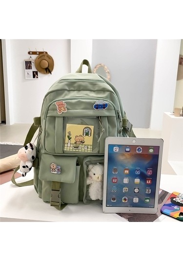 Maoyaya Yeni Küçük Ve Taze Oxford Kumaş Okul Çantası, Kırmızı İçin Pink