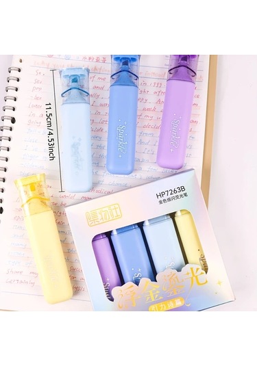 Fochsia 4'lü Yeşil Işıltılı Jel Kalem - Hızlı Kurur, Leke Yapmaz - Not Ve Günlük İçin Yeşil