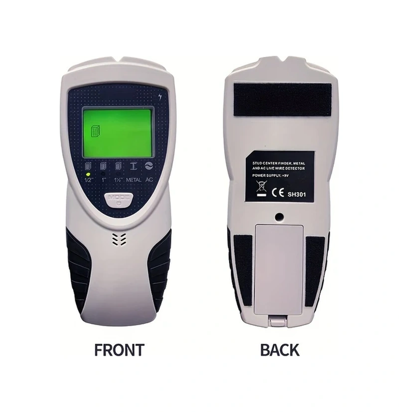 Oldfriend Sh301 5 Li Dedektör Metal Ac Kablo Çivi Dedektörü Lcd Ekranlı Siyah Gümüş
