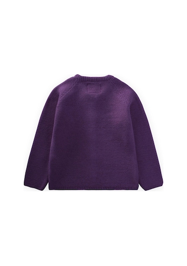 Links Triko Hırka 1-8 Yaş Mor Mor