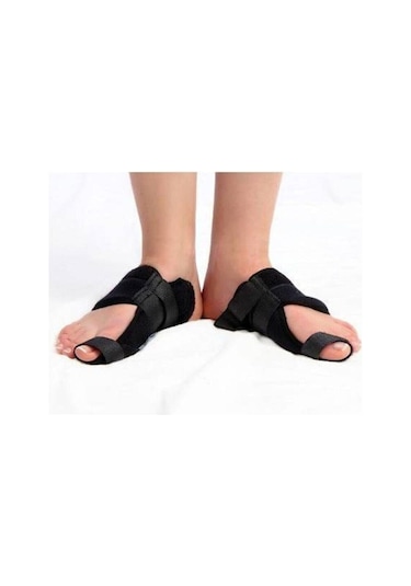 Halluks Gece Ateli Ayak Baş Parmak Kemik Çıkıntısı Düzeltici Siyah