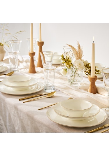 Emsan Fine Bone Alicia 18 Parça 6 Kişilik Yuvarlak Yemek Takımı