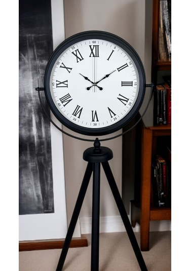 Black Elegance Tripod Ayaklı Saat Siyah