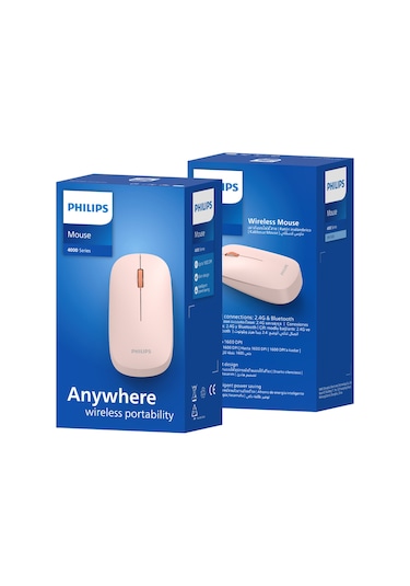 Philips SPK7438 Kablosuz 1600DPI 4 Tuşlu Optik Sessiz Mouse