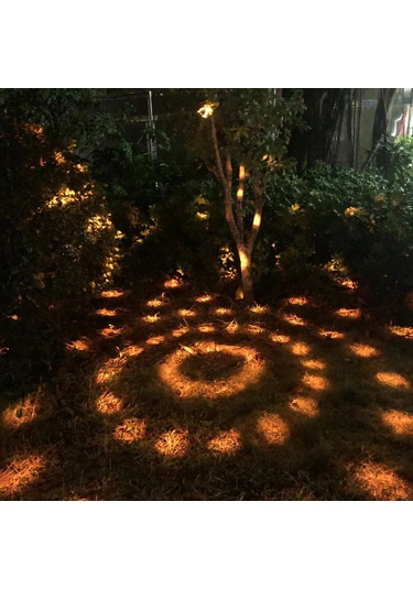 Güneş Enerjili Çim Lambası Gece Işıkları Su Geçirmez Altın Altın