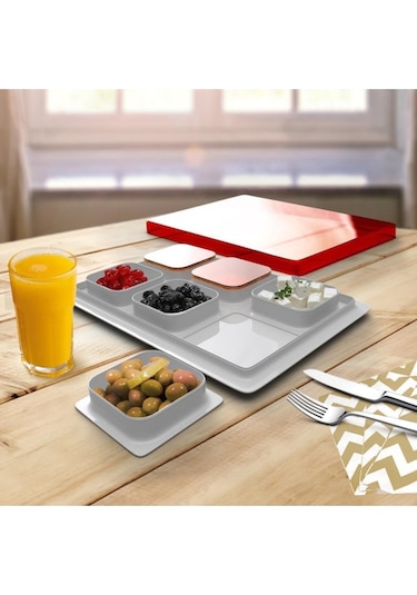 Mcblue Beyaz Kahvaltılık Takımı Beyaz