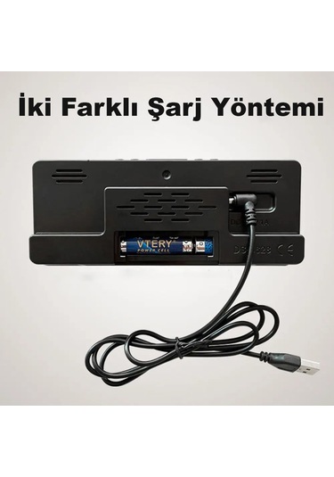 Monozone Masa Saati Derece Alarm Takvim Pil Dahil Değildir +şarj