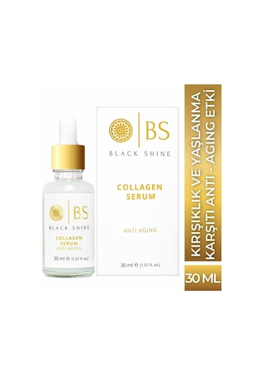 Black Shine BS Yaşlanma Karşıtı Canlandırıcı Collagen Kolajen Serum 30 ml