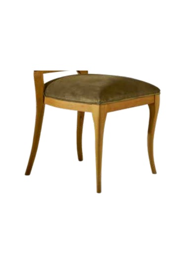 Bengimobilya Sandalye Zus012 Hasır Sırt Model Kayın Ayak Avangart Baby Face Ye