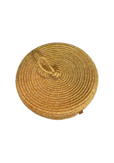 Walnut Kapaklı Jüt Sepet Hasır