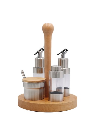 Sones Ahşap Yaratıcı Baharat Kavanozu Seti Mutfak Rafı Diğer