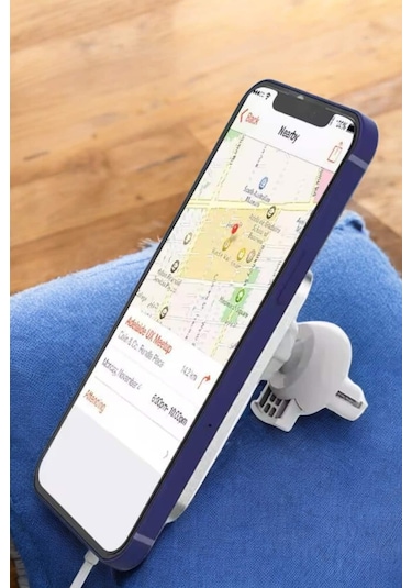 İos Uyumlu Manyetik Tasarım Magsafe İphone 12/13/14/15 Araç Şarjı Çok Renkli