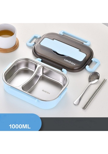 Xiaoqityh- Yalıtımlı Öğle Yemeği Kutusu Çatal Bıçak Takımı Seti Taşınabilir Öğle Yemeği Kutusu