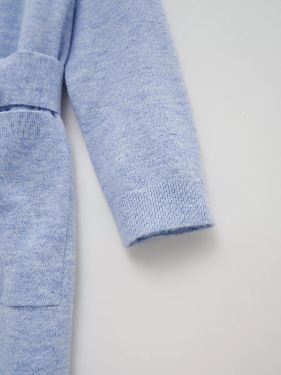 Finn Flare Kadın Mevsim Geçişi Yarım Palto Kapüşonlu, Kazak 200584367 Açık Mavi