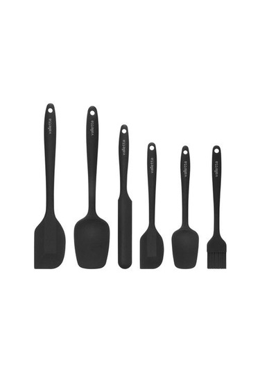 Valletta Drongo 6'lı Spatula Seti - Siyah Siyah