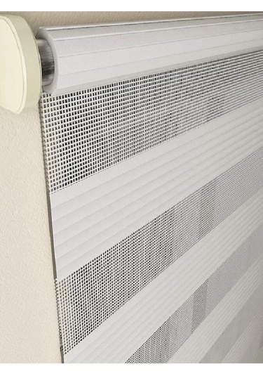 Pliseli Krem Mz481 Etekli Stor Zebra Perde 230 X 260 Krem