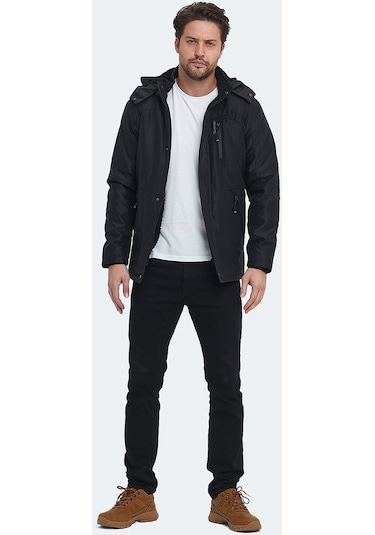 Slazenger HANKIN Erkek Mont &amp; Kaban Siyah