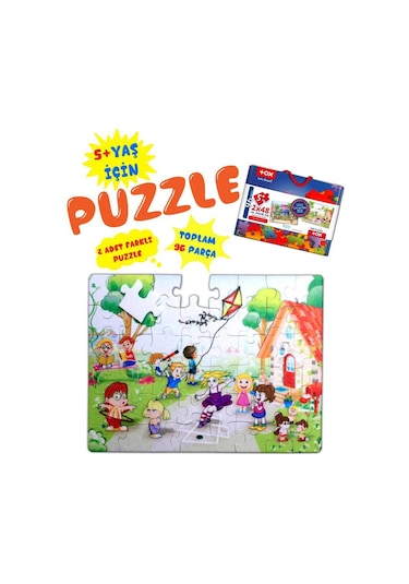 Tox Oyun Parkı 5+ Keçe Yapboz 5 Yaş Puzzle T040