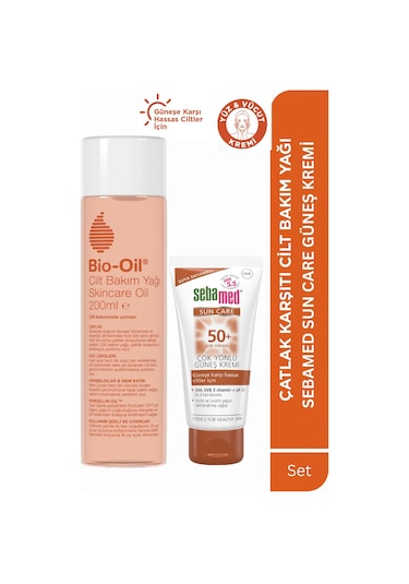 Bio-oil Cilt Bakım Yağı 200 Ml & Sun Care Spf 50+ Güneş Kremi 50 Ml