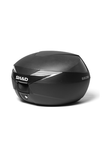 Motosiklet Arka Çanta 39 Litre Karbon Yüksel Kalite Motor Çantası Topcase Sh39 Siyah