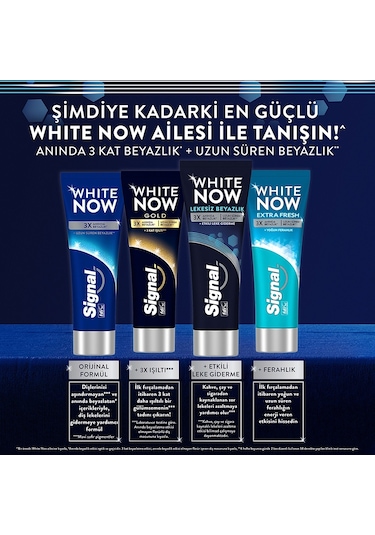 Signal White Now Lekesiz Beyazlık Diş Macunu 4 x 75 ML