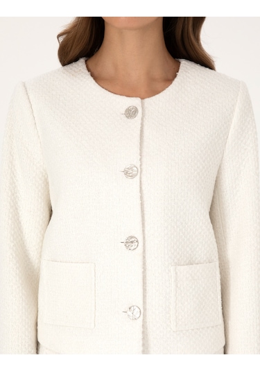 Pierre Cardin Kadın Ekru Ceket 50319417-vr019