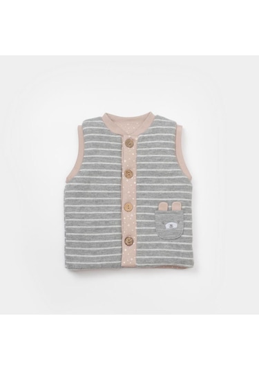 Bibaby Adventure Bear Bebek Yeleği 61505 Karamel
