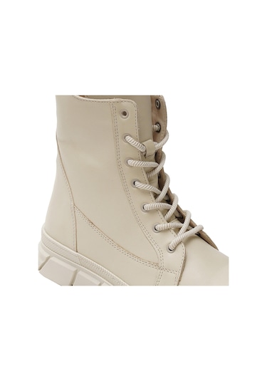 Greyder 32672 Kadın Ekru Hakiki Deri Sneaker Bot -311-ekru Ekru