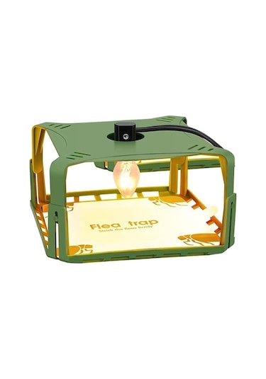 Rogfer 1pcs Sk121 Kare Sinek Tuzağı Pire Tuzağı Evcil Hayvan Evi Pire Işık Yakalayıcı Ab Fişi , Boyut:1 Adet