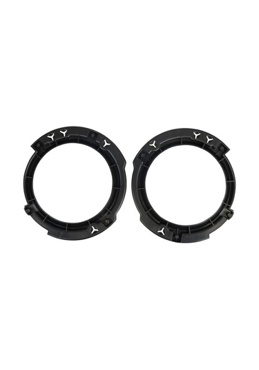 Geeroyoo Jeep Wrangler Jk 2007-2017 İçin 7 Inç Siyah Plastik Far Montaj Braketi Ve Halka Seti