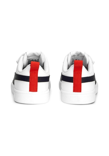 Puma Rickie V Ps Beyaz Erkek Çocuk Sneaker 000000000102267249 Beyaz-Sıyah