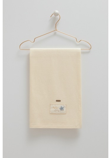 Soft Style Boy Triko Battaniye - 90x90 Ekru