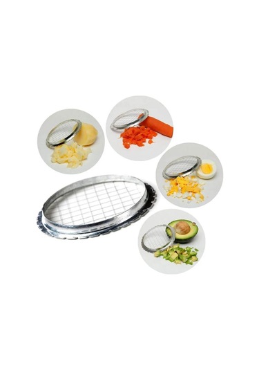 Honmex Çelik Mutfak Aleti: Yumurta, Sebze Ve Salata Kesici - Hassas Dilimleme, Dayanıklı Tasarım Gümüş