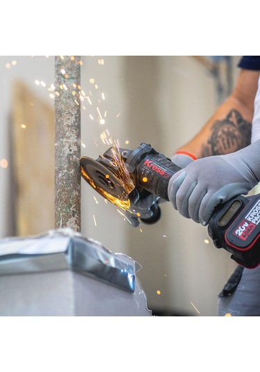 Kress KUH10.9 20V 125 MM Profesyonel Şarjlı Solo Avuç Taşlama Makinesi