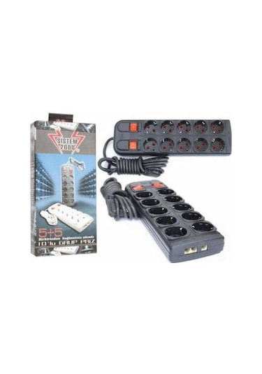 Sistem 10 Lu 3 Mt Elektrik Priz Kaliteli