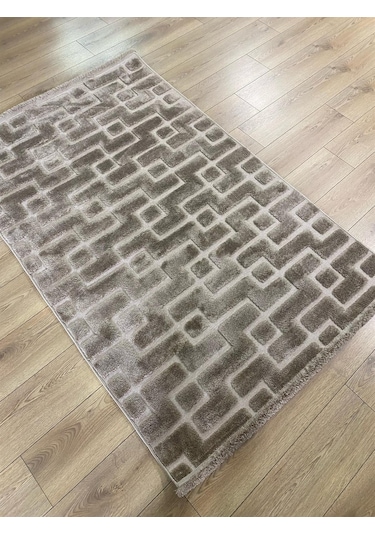 Çam Halı İndus 8005 Vizon Enti Halı Yumuşak Tuşeli Modern Halı