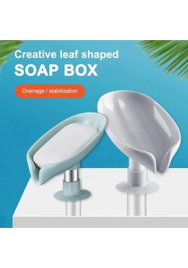 Ulzyvf Yeşil Yaprak Vantuz Sünger Su Şekli Sabunluk Raf Drenaj Çanak Adet Açık 1 Kw Açık Yeşil