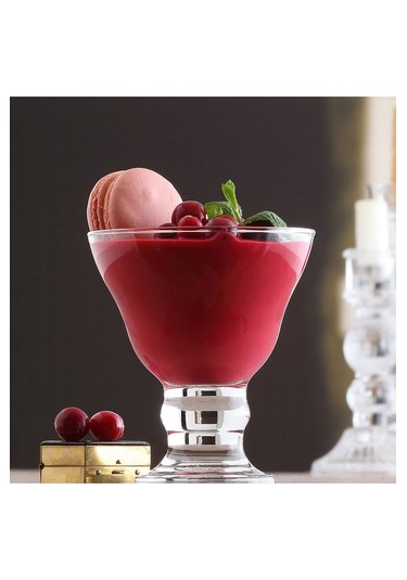 Lav Orion Cam Dekoratif Tatlı Dondurma Kabı