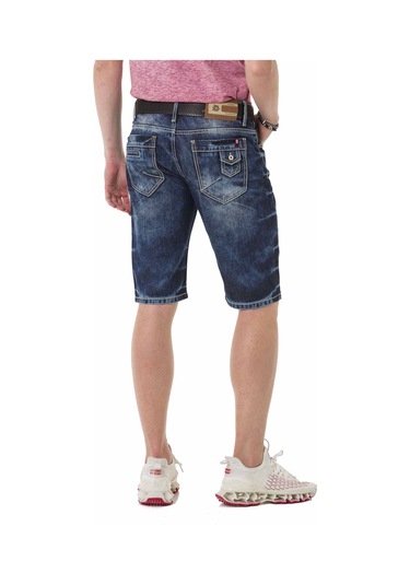 Ck251 Mavi Kot Şort Mavi